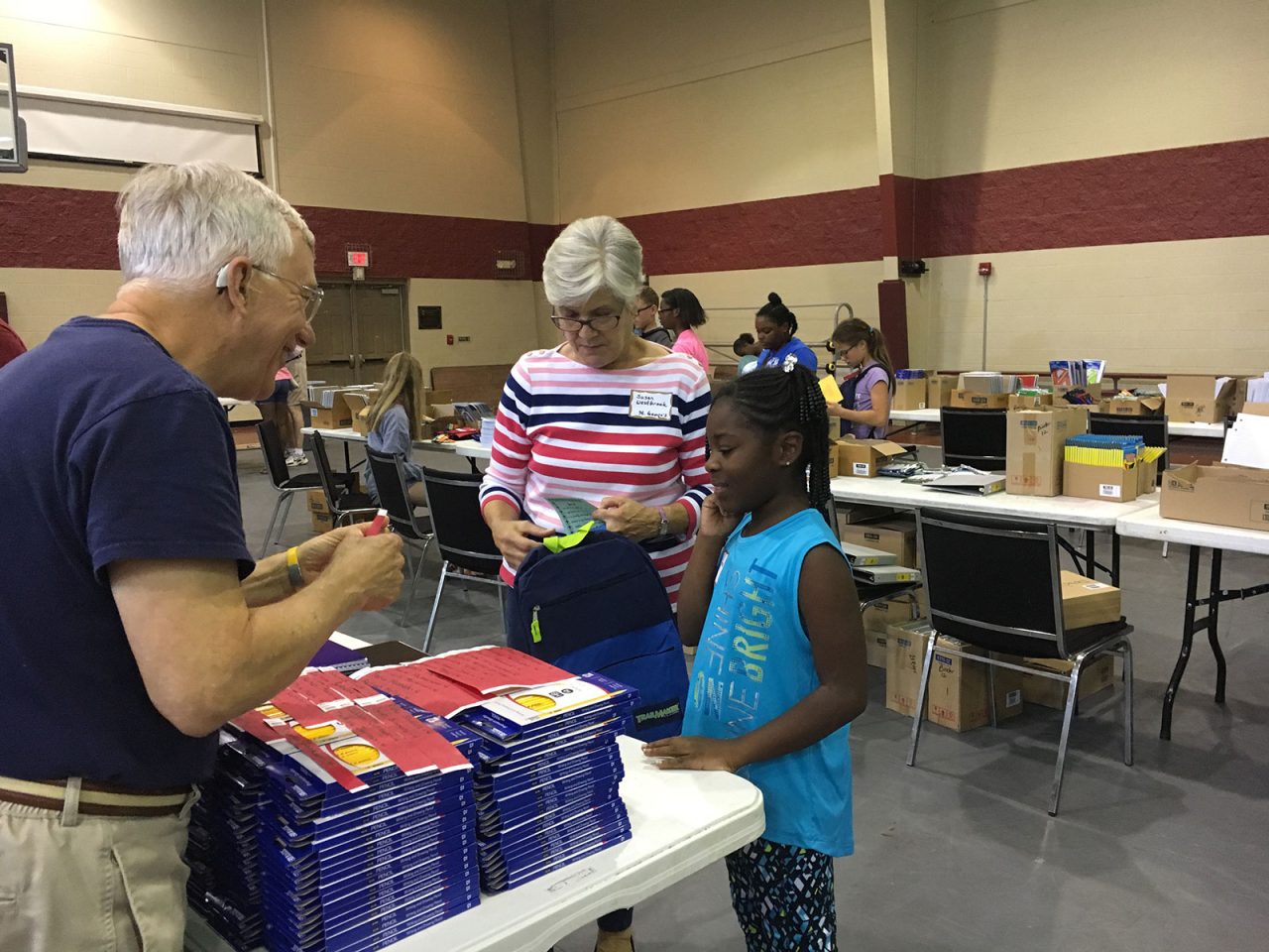 Helping with Backpacks